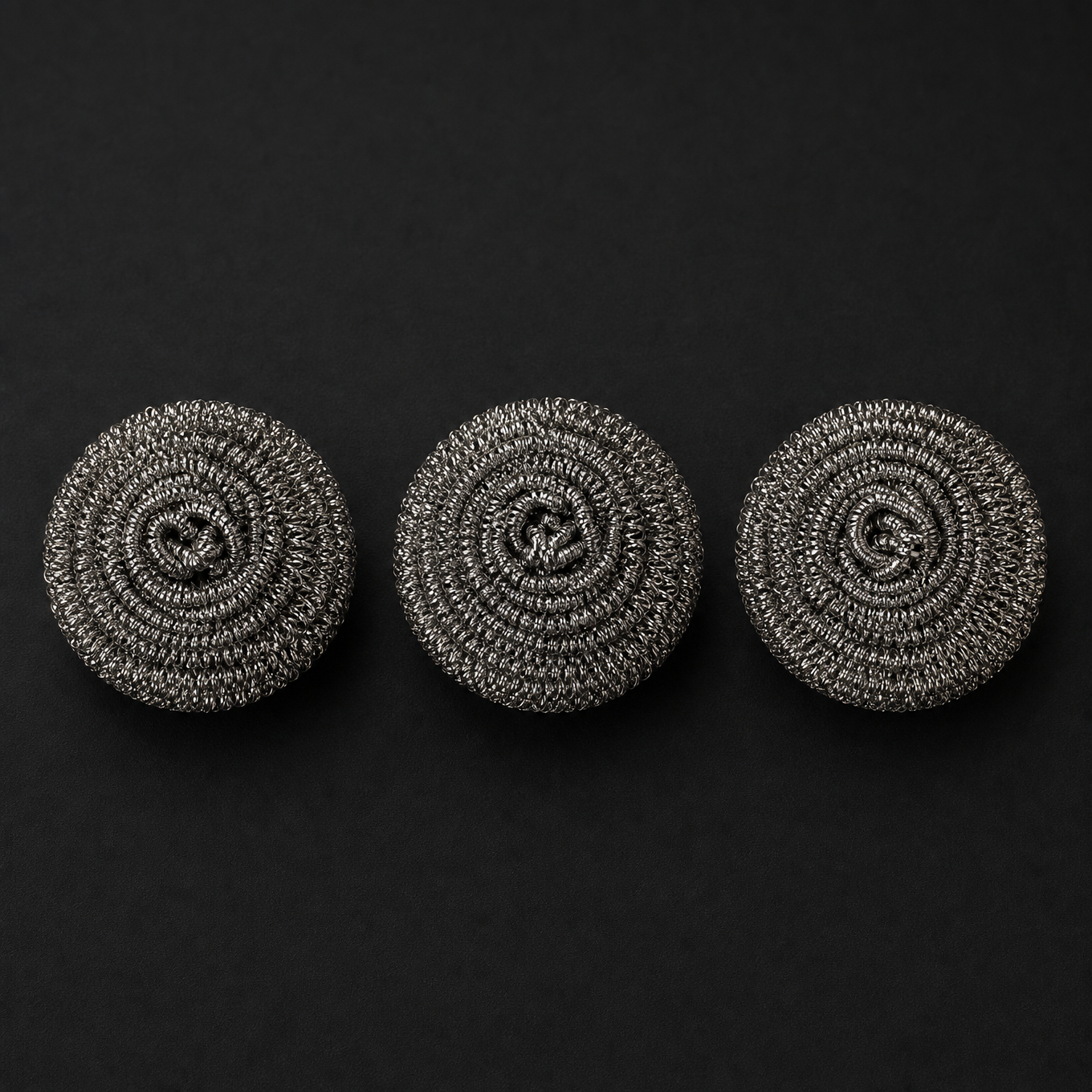 Titanium Pan Scrubbers | Rust-Proof Cleaning Coils (Set of 3)
