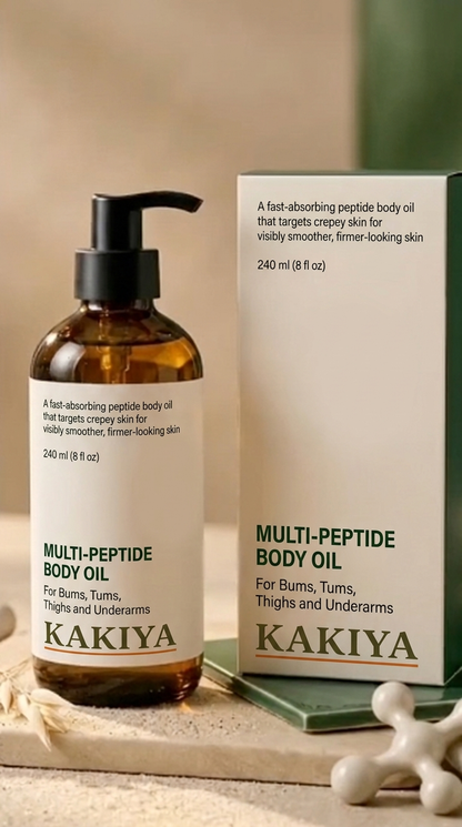 Kakiya Peptide Body Oil with box