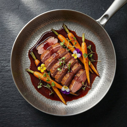 Hand-Hammered High-Wall Titanium Pan 10"
