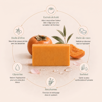 Savon Japonais au Kaki