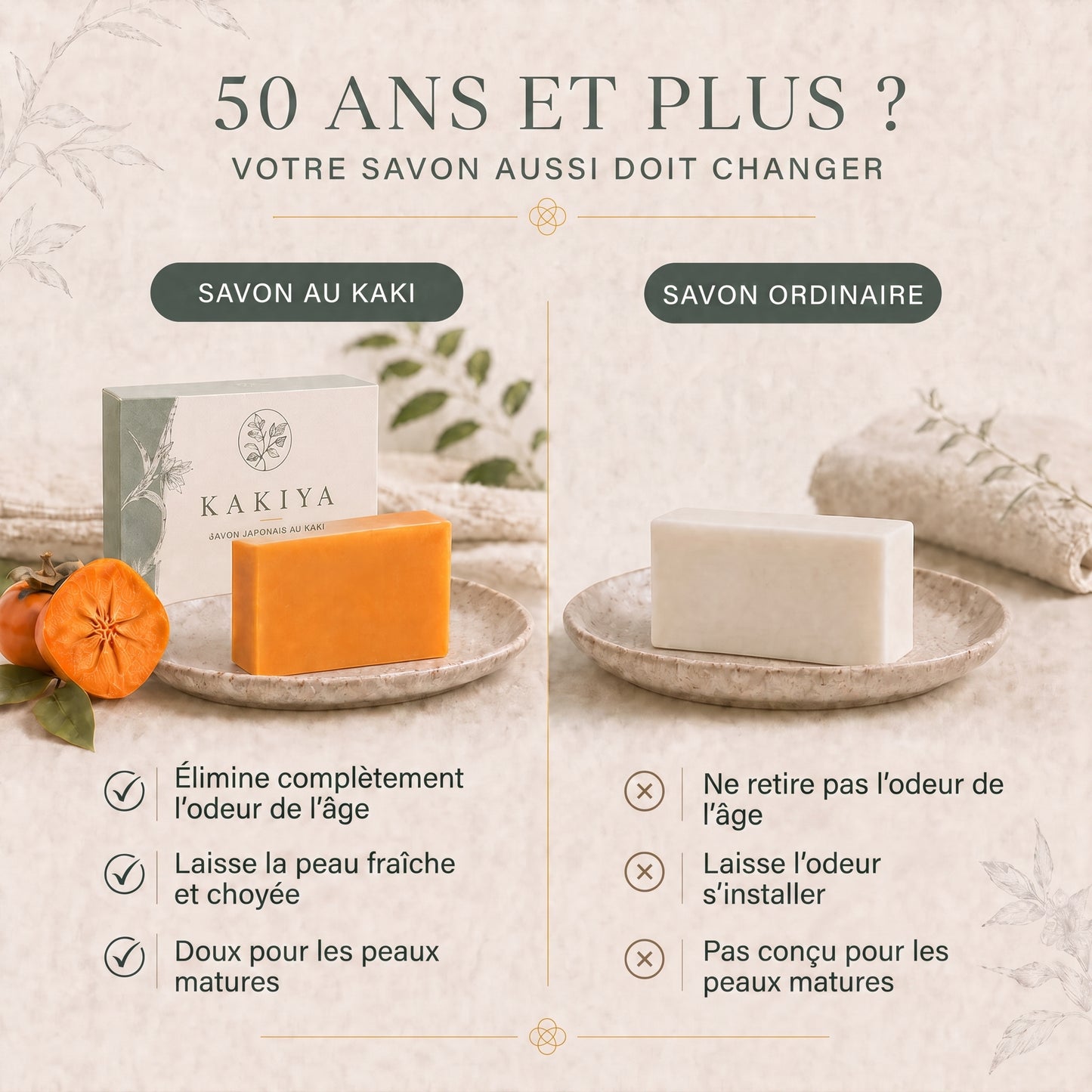 Savon Japonais au Kaki
