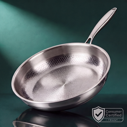 Hand-Hammered Titanium Pan 11"