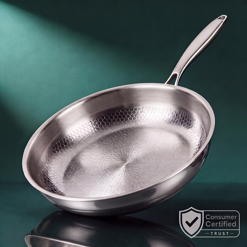 Hand-Hammered Titanium Pan 11"