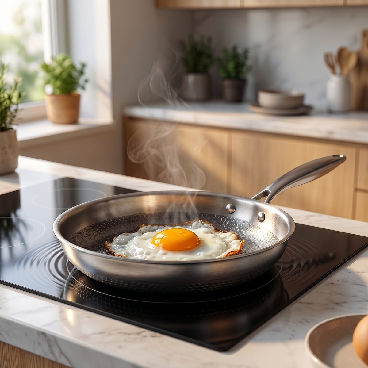 Hand-Hammered Titanium Pan 11"