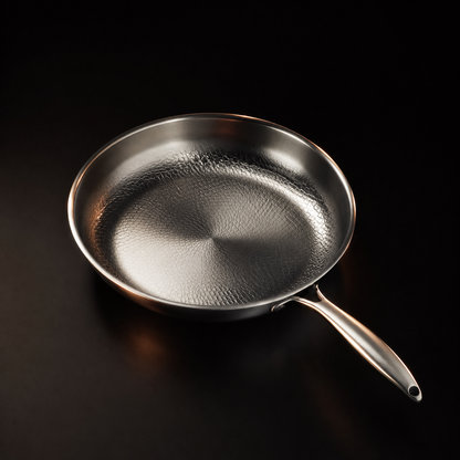 Hand-Hammered Titanium Premium Cooking Set with 2 Lids (8, 9 & 10 Inch)