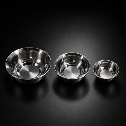 PFAS-Free Stainless Steel Mixing Bowls | Stackable Kitchen Bowl Set
