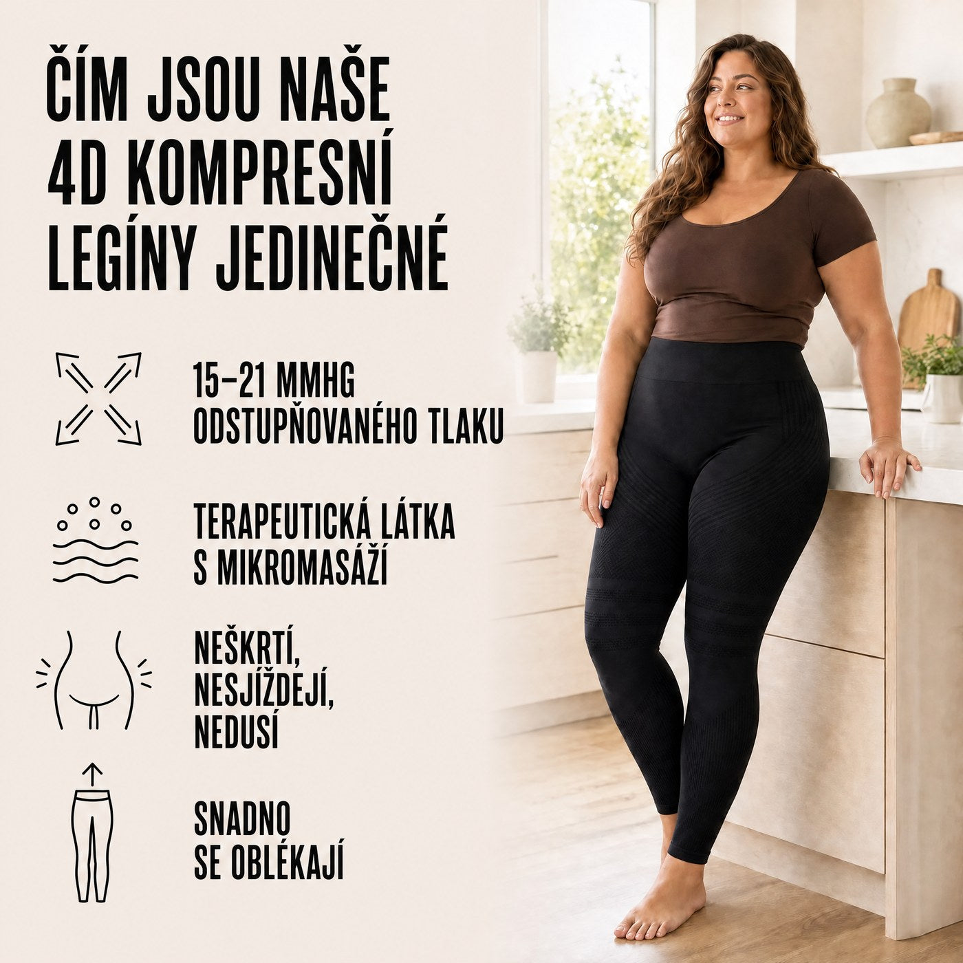 Legíny Lymphéa 4D na lipedém