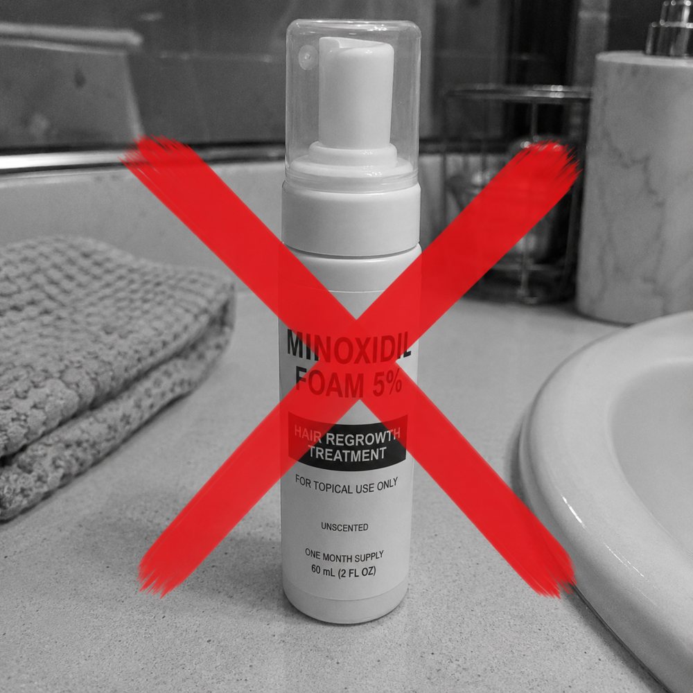 Minoxidil foam