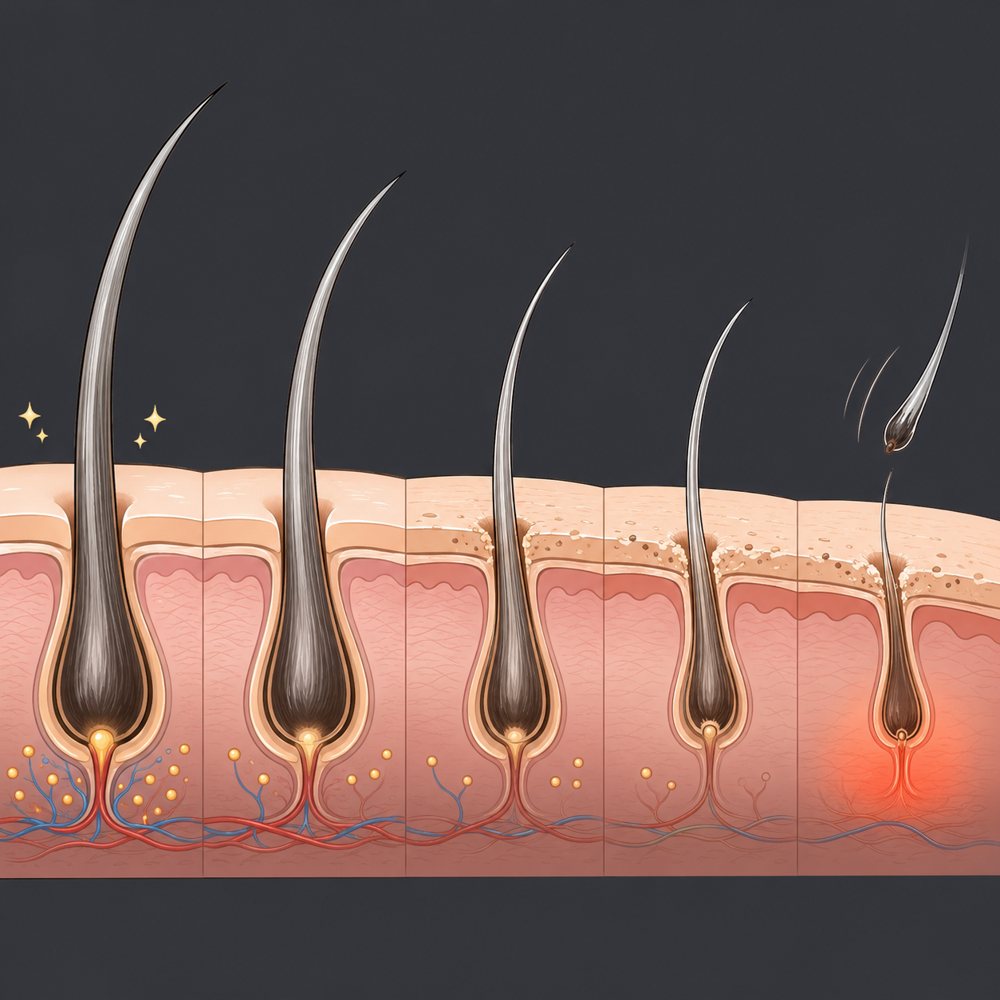Follicle cross-section