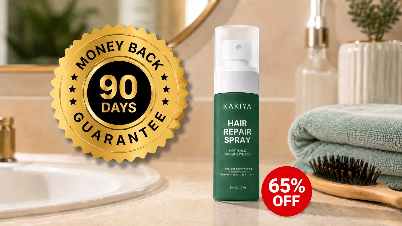 Kakiya Repair Spray with 90-day money-back guarantee