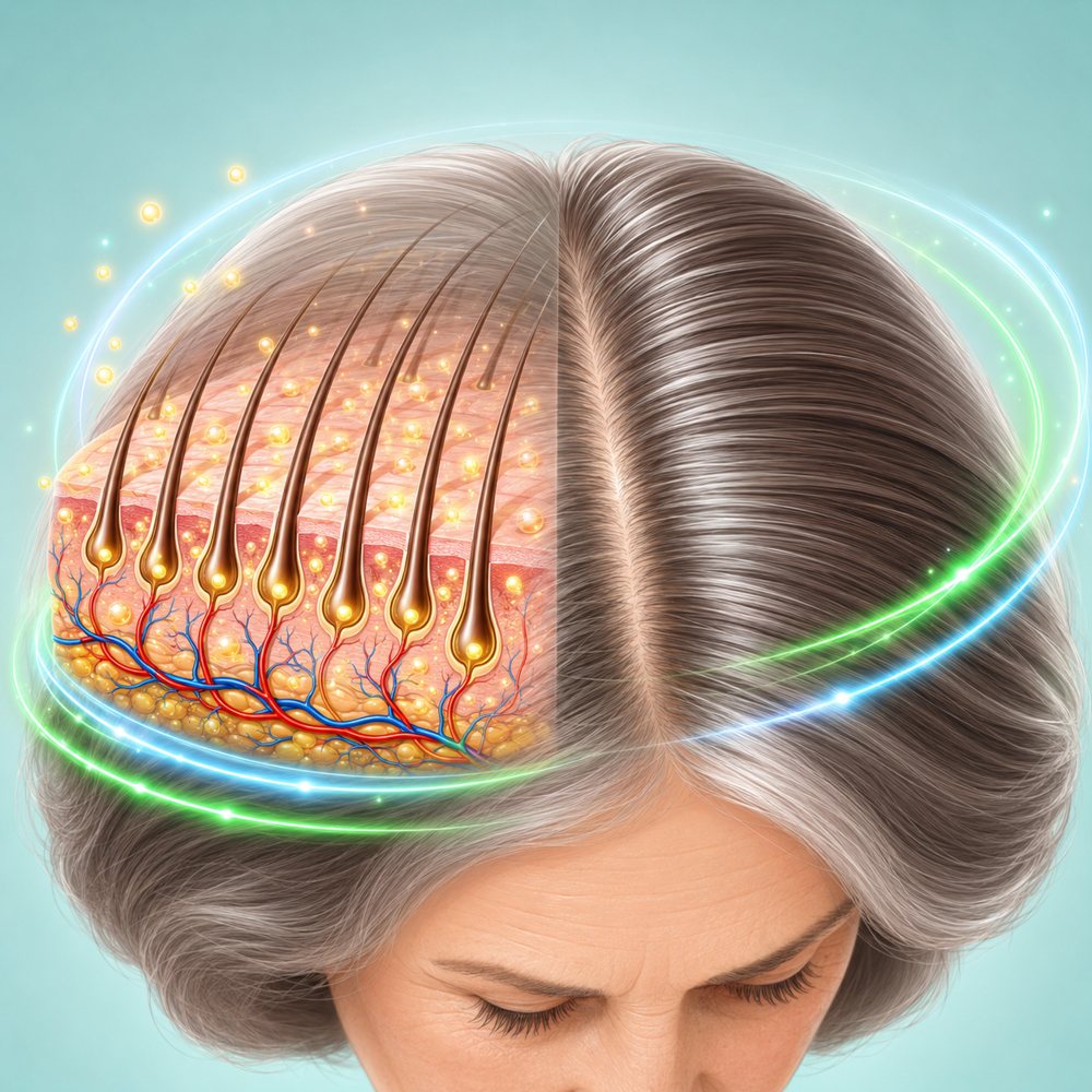 Scalp support visual